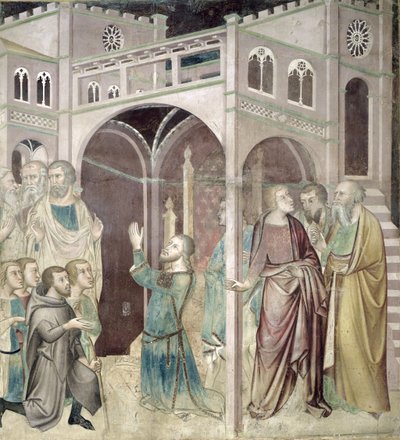 Job Thanking God, 1356-67 by also Manfredi de Battilori Bartolo di Fredi